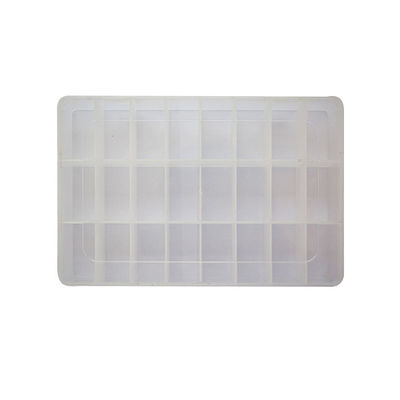 Caja de partición transparente de plástico para productos de moldeo por inyección de PP