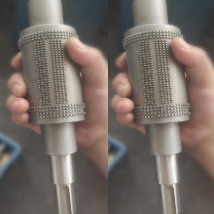 Face Mask Knurling Sharft Components With CNC Machining Turing And Heat