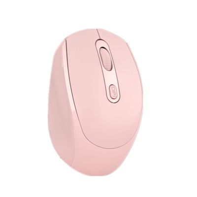 แม่พิมพ์เมาส์ไร้สายสีชมพูเมาส์เงียบแบบชาร์จไฟได้ Bluetooth Dual Mode Game Mouse Makaron Multi Color